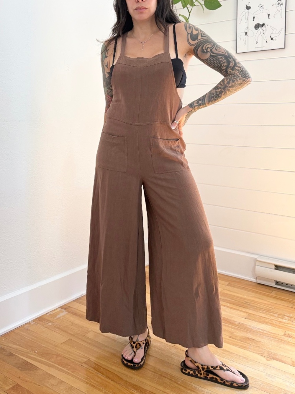 Easel linen blend jumpsuit